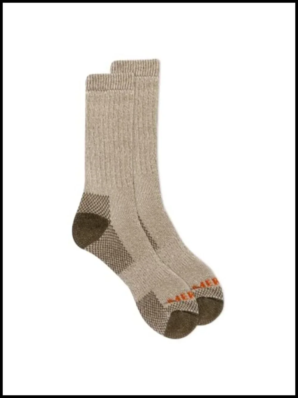 Men's Merino Wool Hiking Crew Socks - Heavyweight, Cushioned, Moisture Wicking